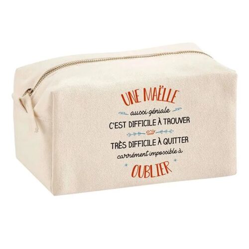 Trousse Multifonction Une Maëlle Aussi Géniale ¿ École, Maquillage, Bureau ¿ Trousse Scolaire ¿ Idée Cadeau Collègue Noël