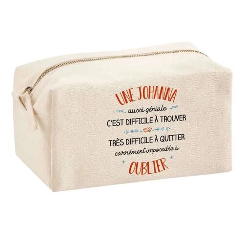 Trousse Multifonction Une Johanna Aussi Géniale ¿ École, Maquillage, Bureau ¿ Trousse Scolaire ¿ Idée Cadeau Collègue Noël