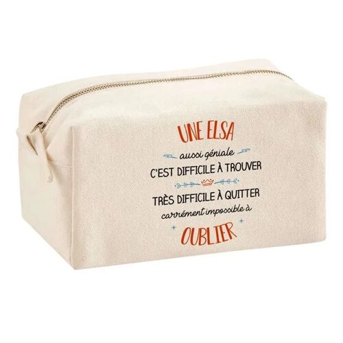 Trousse Multifonction Une Elsa Aussi Géniale ¿ École, Maquillage, Bureau ¿ Trousse Scolaire ¿ Idée Cadeau Collègue Noël