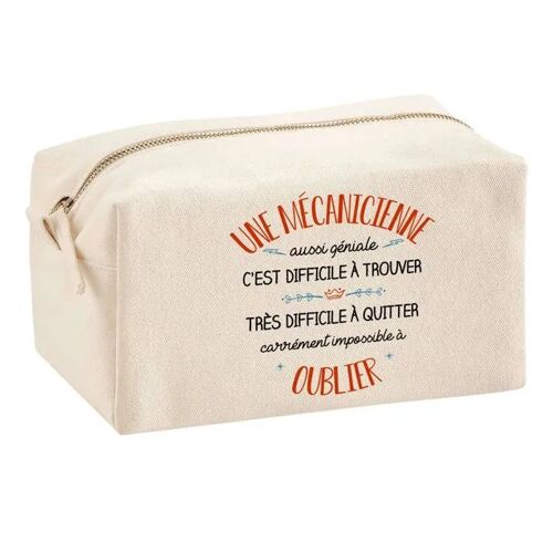Trousse Multifonction Une Mécanicienne Aussi Géniale ¿ École, Maquillage, Bureau ¿ Trousse Scolaire ¿ Idée Cadeau Collègue Noël