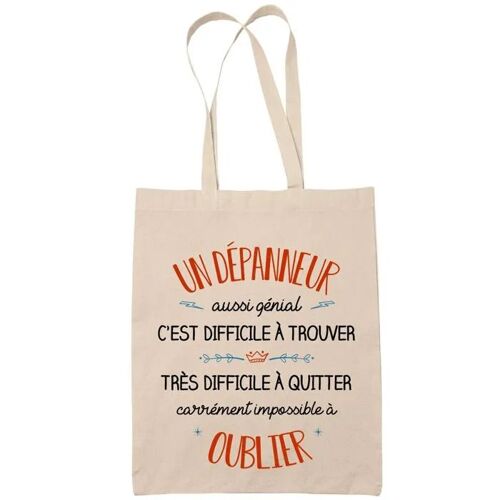 Tote Bag Un Denis Aussi Génial Sac Cabas Coton Fairtrade Réutilisable pour Courses, Travail ou Transport ¿ Cadeau Original Famille