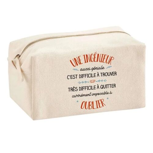 Trousse Multifonction Une Ingénieur Aussi Géniale ¿ École, Maquillage, Bureau ¿ Trousse Scolaire ¿ Idée Cadeau Collègue Noël