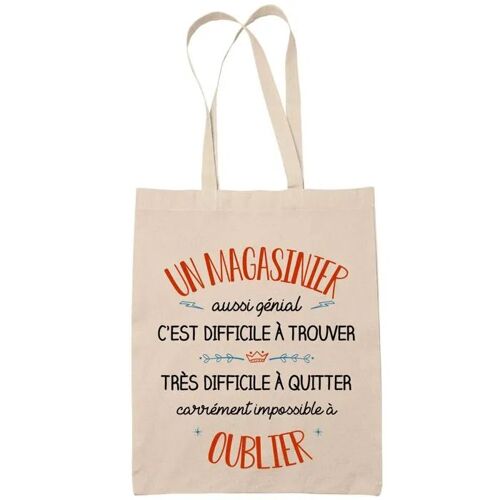 Tote Bag Un Maël Aussi Génial Sac Cabas Coton Fairtrade Réutilisable pour Courses, Travail ou Transport ¿ Cadeau Original Famille