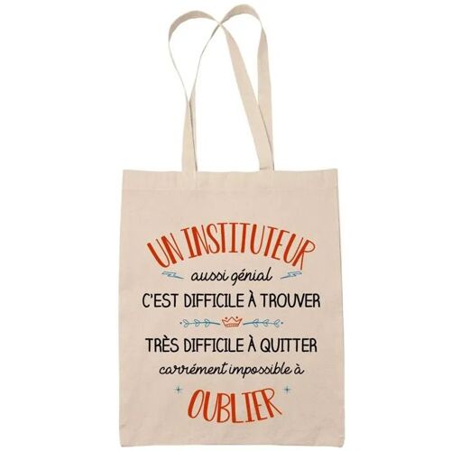 Tote Bag Un Inspecteur Aussi Génial Sac Cabas Coton Fairtrade Réutilisable pour Courses, Travail ou Transport ¿ Cadeau Original