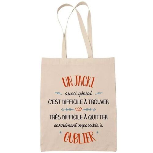 Tote Bag Un Jack Aussi Génial Sac Cabas Coton Fairtrade Réutilisable pour Courses, Travail ou Transport ¿ Cadeau Original Famille