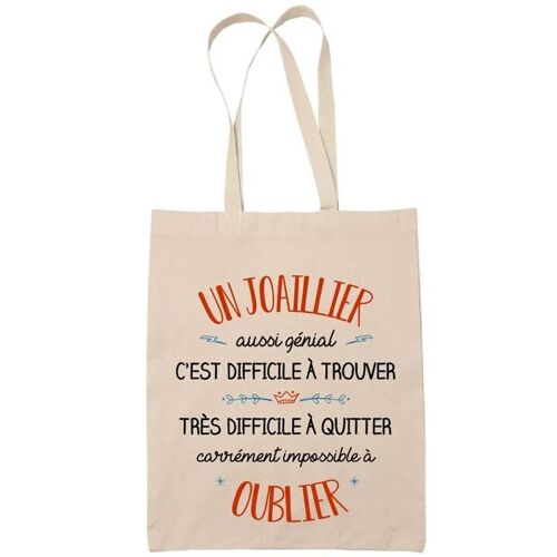 Tote Bag Un Jimmy Aussi Génial Sac Cabas Coton Fairtrade Réutilisable pour Courses, Travail ou Transport ¿ Cadeau Original Famille