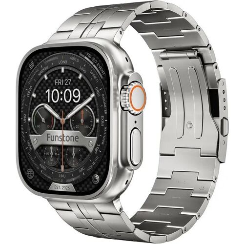 Bracelet Titane Noir Ultra-Léger Pour Apple Watch Ultra 3 & 2, 49mm, Grade 5 Dlc.