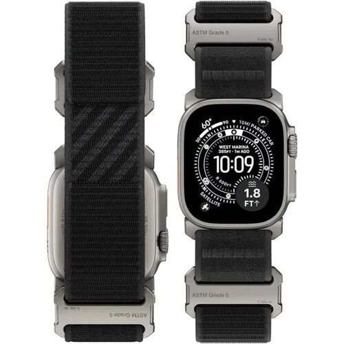 LULULOOK Titan 5 Bracelet Sport Luxe en Nylon pour Apple Watch Ultra 49-44mm, Double Verrouillage, Compatible Series 11-4 SE.