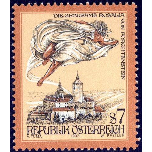 Timbre Republik Österreich , Die Grausame Rosalia Von Forchtenstein , 1997 , S7