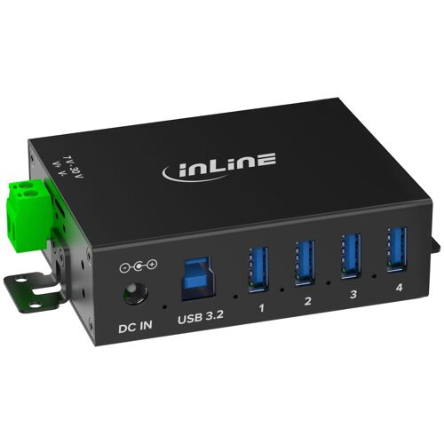 InLine 35396A hub & concentrateur USB 3.2 Gen 1 (3.1 Gen 1) Type-B 5000 Mbit/s Noir