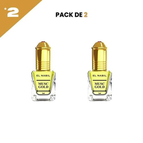 El Nabil Musc Gold Parfum Concentré Sans Alcool 2*5ml 