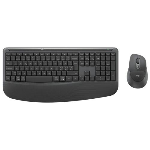 Logitech Signature Comfort Plus Combo MK880 for Business Pack clavier souris Bureau RF sans fil + Bluetooth QWERTY Danois, Norvégien, Suédois, Finlandais Graphite