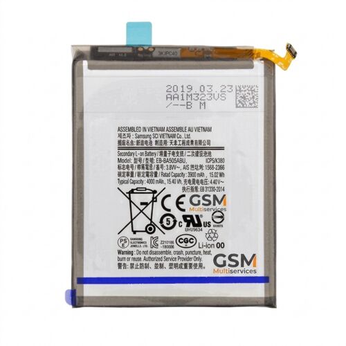 Batterie Premium Samsung Galaxy A20 A205/Galaxy A50 A505/Galaxy A30 A305 Eb-Ba505abu