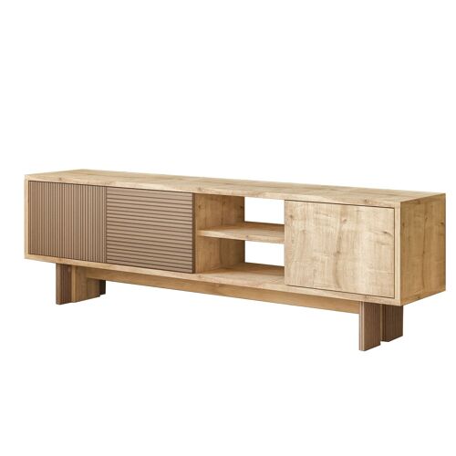Meuble TV en bois "Ravello" - 150 x 30 x 45 cm - Beige
