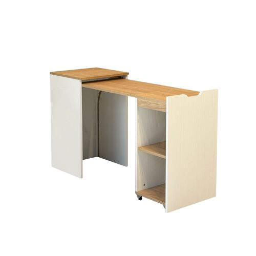 Bureau en bois "Modulo" - 97 x 47 x 75 cm - Beige