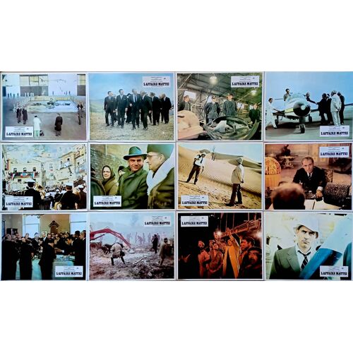 L'affaire Mattei - Il Caso Mattei : Jeu De 12 Photos D'exploitation Cinématographique - Format 22,5x28,5 Cm - De Francesco Rosi Avec Gian Maria Volontè, Edda Ferronao, Peter Baldwin - 1971