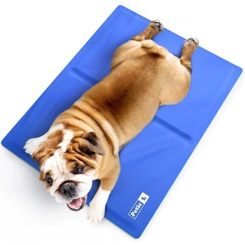 Tapis Rafraîchissant Pour Chien Et Chat Bleu 65x50 Cm Gel Imperméable