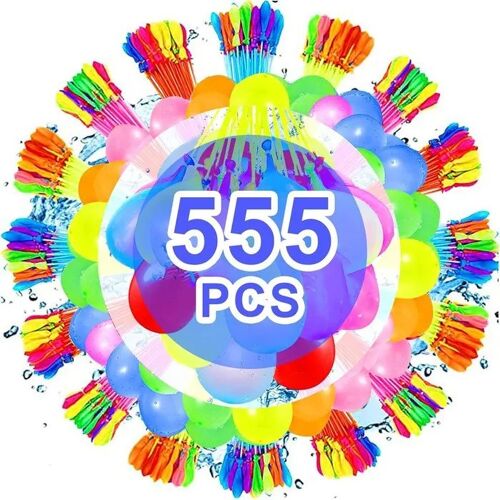 Ballons D'eau - Set De 555 Ballons À Remplissage Rapide - Sans N?Ud - Multicolore