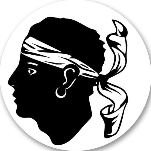 Corsica Noir - 15cm - Sticker/Autocollant