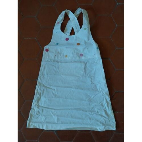 Robe Dos Nu Popeline Coton Blanc Cyrillus