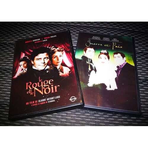 Dvd - Le Rouge Et Le Noir Et Guerre Et Paix - Stendhal - Tolstoï