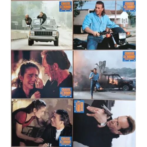 Chasse À L'homme - Hard Target : Jeu De Photos D'exploitation Cinématographique - Format 21,5x27 Cm - De John Woo Avec Jean-Claude Van Damme, Lance Henriksen, Yancy Butler - 1993