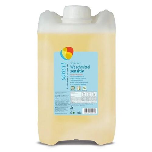 Lessive liquide sensitive 5 litres, sans parfum, lessive peau sensible