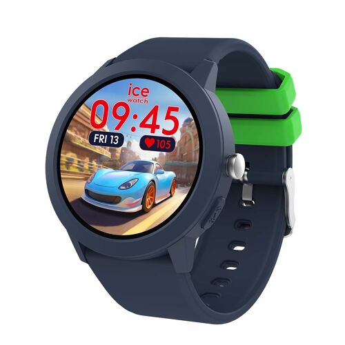 Montre Connectée pour Enfant Ice Smart Junior 3.0 Ronde avec Bracelet Silicone Ice Watch Bleu