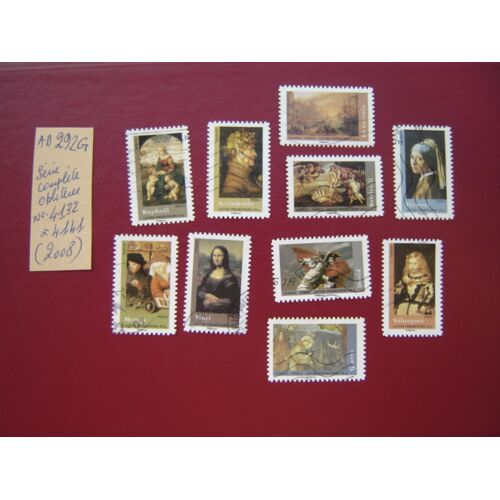 Ad 292 G // Série Complète De Timbres Oblitérés France 2008*N° 4132/4133/4134/4135/4136/4137/4138/4139/4140/4141