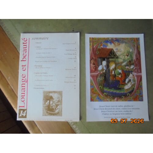 Louange Et Beaute : Le Lien Des Amis De La Liturgie Chorale Du Peuple De Dieu (Janvier 2002) No.14