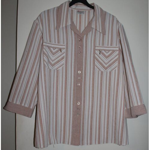 Veste Chemisier Domitex Coton Xxl Beige
