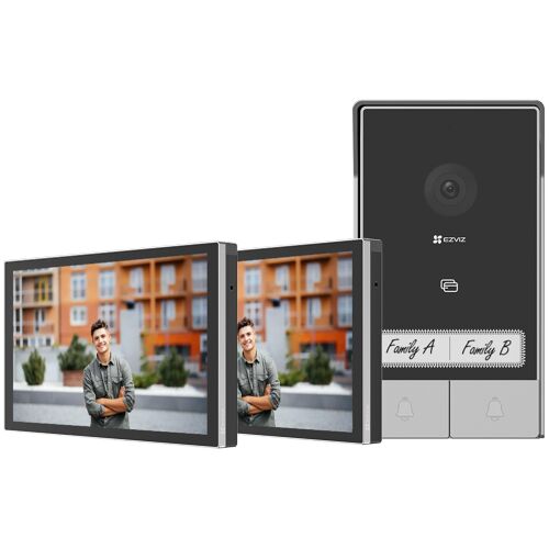 EZVIZ Kit HP7 système vidéophone 7" Noir et Argent