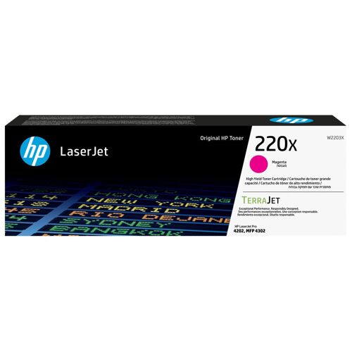 HP 220X - Magenta - original - LaserJet - cartouche de toner (W2203X) - pour Color LaserJet Pro MFP 4301, MFP 4303