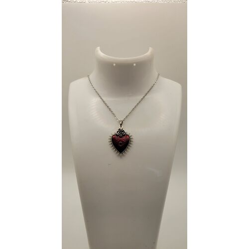??‍🔥Collier Oeil De Protection Argente Rouge Neuf