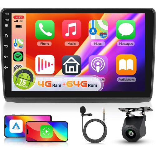 ?4+64g?Hodozzy Android Autoradio Pour Renault Trafic 2001-2010/Opel Vivaro 2006-2010, Avec Canbus Compatible Finition Haute & Basique,Wireless Carplay, Android Auto, Wifi, Bluetooth, Rds, Fm, Gps,Usb