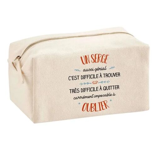 Trousse Multifonction Un Serge Aussi Génial ¿ École, Maquillage, Bureau ¿ Trousse Scolaire ¿ Idée Cadeau Collègue Noël