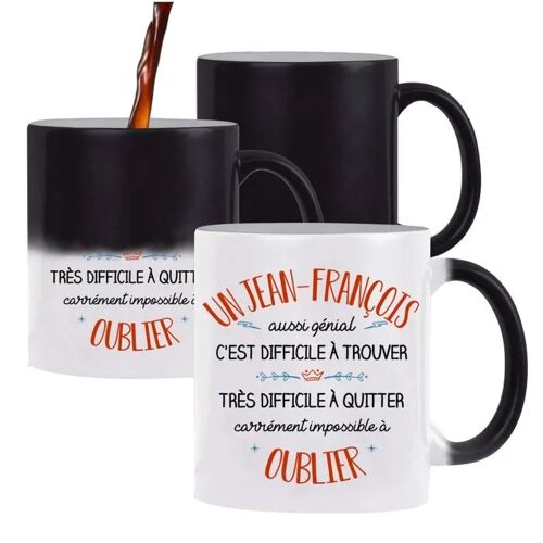 Planetee Tasse Magique Jean-Claude Aussi Génial ¿ Mug Qui Change Couleur Avec La Chaleur ¿ Idée Cadeau Original Patron Collègue ¿