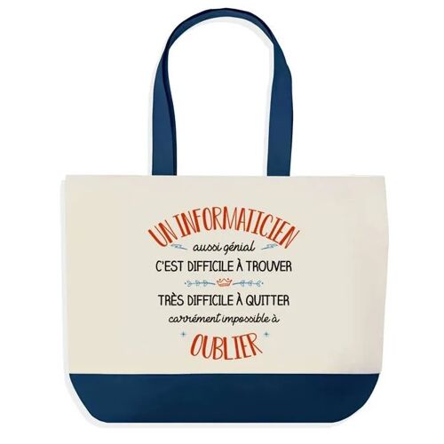 Sac Shopping Bleu Infirmier Aussi Génial ¿ Cabas Coton Solide & Pratique pour Courses, Travail ¿ Idée Cadeau Original Collègue