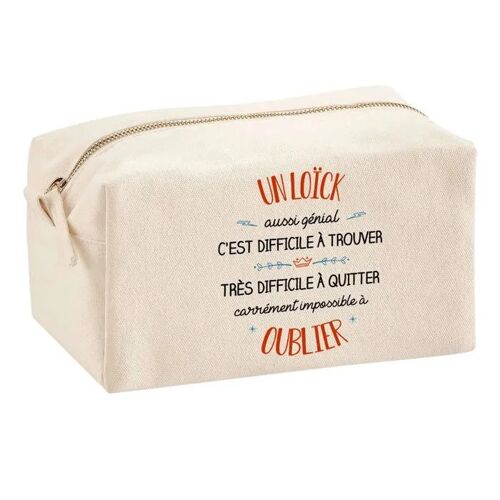 Trousse Multifonction Un Loïc Aussi Génial ¿ École, Maquillage, Bureau ¿ Trousse Scolaire ¿ Idée Cadeau Collègue Noël