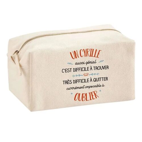 Trousse Multifonction Un Cyprien Aussi Génial ¿ École, Maquillage, Bureau ¿ Trousse Scolaire ¿ Idée Cadeau Collègue Noël