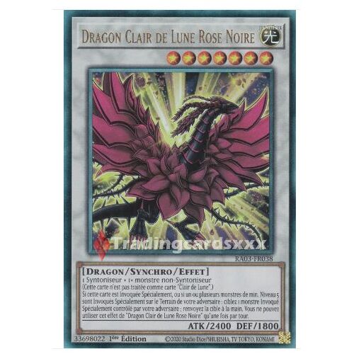 Yu Gi Oh Ra03 Fr038 Dragon Clair De Lune Rose Noire Ultimate