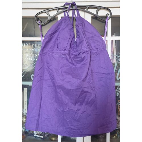 Débardeur Décolleté Dos Violet