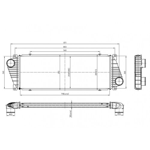 Hart 605 572 Intercooler, Échangeur Pour Mercedes-Benz, Vw