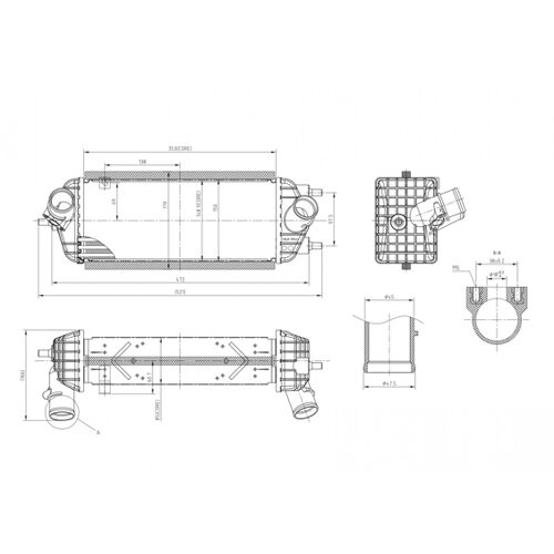 Hart 642 957 Intercooler, Échangeur Pour Hyundai, Kia