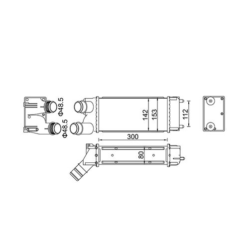 Hart 612 499 Intercooler, Échangeur Pour Citroën, Peugeot