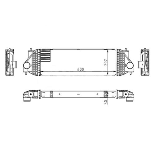 Hart 614 061 Intercooler, Échangeur Pour Suzuki