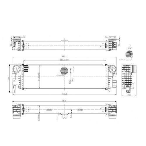Hart 641 358 Intercooler, Échangeur Pour Mercedes-Benz