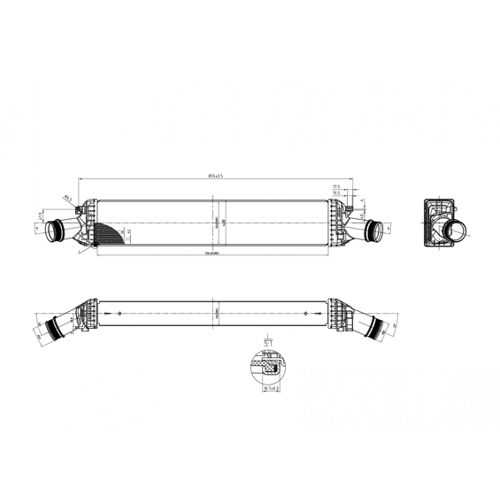 Hart 612 518 Intercooler, Échangeur Pour Audi, Porsche