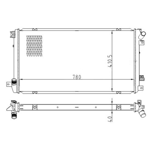 Hart 616 612 Radiateur, Refroidissement Du Moteur Pour Nissan, Opel, Renault
