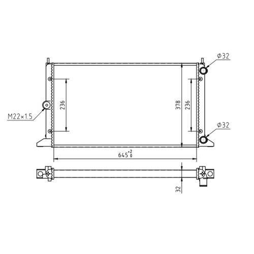 Hart 602 179 Radiateur, Refroidissement Du Moteur Pour Ford, Seat, Vw